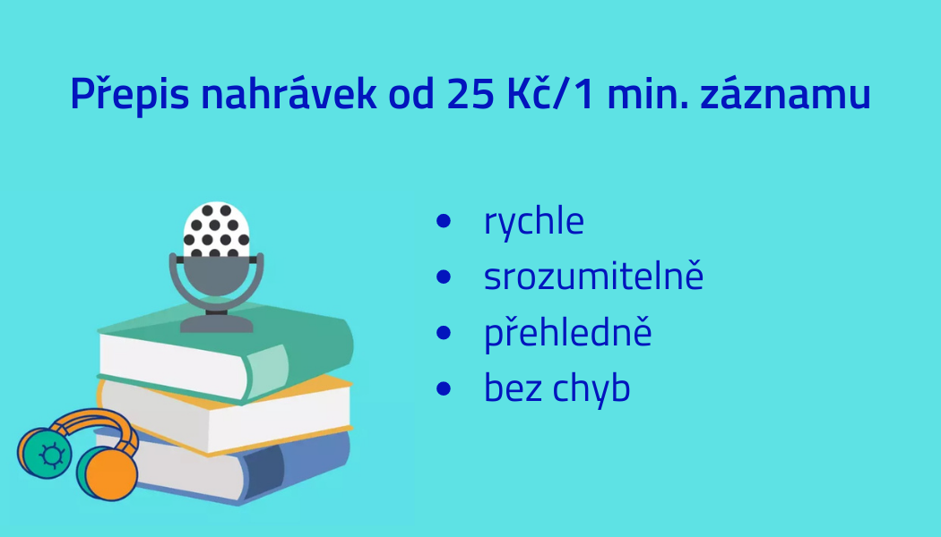 přepis textu, přepis audiozáznamu